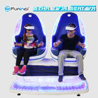 Διαλογικό δίδυμο κάθισμα προσομοιωτών εικονικής πραγματικότητας 9D για το λούνα παρκ