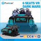 Η funinvr-καυτή πώληση Arcade 6 σκοτάδι καθισμάτων VR χαλά την εμπειρία εικονικής πραγματικότητας 3.8KW για το λούνα παρκ