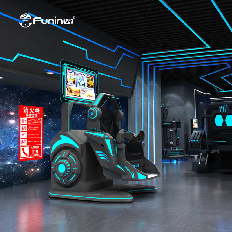 Πολυπαίκτης Adventure Park 9D VR Simulator με VR Headset Metal Platform AC220V Δύναμη