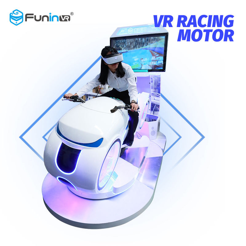 Η εκτιμημένη μηχανή φορτίων 100kg VR Moto VR κερδίζει τη μηχανή moto προσομοιωτών αγώνα χρημάτων multiplayer vr