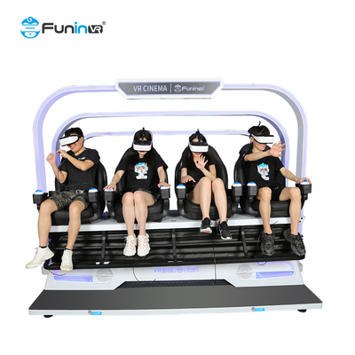 Παιχνίδια 9d Arcade vr προσομοιωτής 4 καθισμάτων εικονικής πραγματικότητας κινηματογράφων ανεφοδιασμού καθισμάτων ρόλερ κόστερ πολυ 4